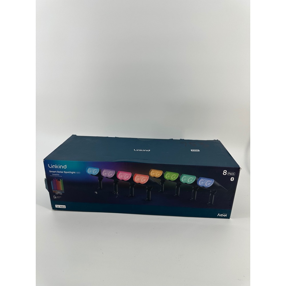 Linkind Smart Solar Spotlight SL5C 8 Pack RGB Tunable White Bluetooth Outdoor